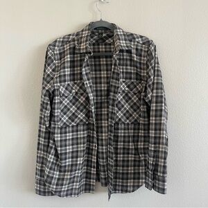 Ralph Lauren Black and White Plaid Button Down Shirt